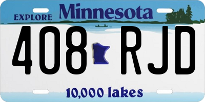 MN license plate 408RJD