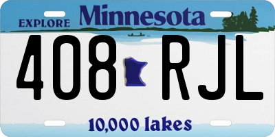 MN license plate 408RJL