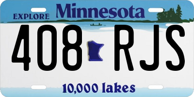 MN license plate 408RJS