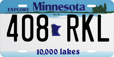 MN license plate 408RKL
