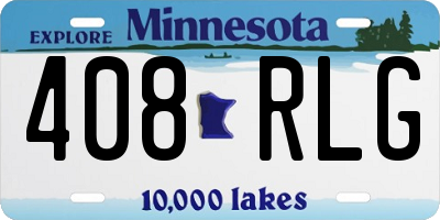 MN license plate 408RLG