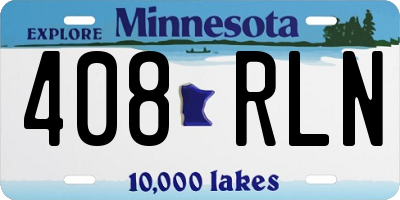 MN license plate 408RLN