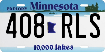 MN license plate 408RLS