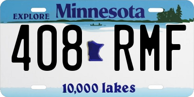 MN license plate 408RMF