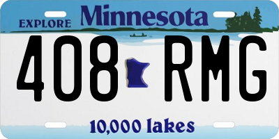 MN license plate 408RMG