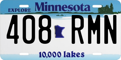 MN license plate 408RMN