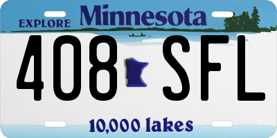 MN license plate 408SFL