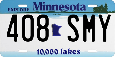 MN license plate 408SMY