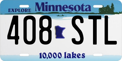 MN license plate 408STL