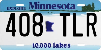 MN license plate 408TLR