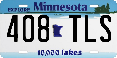 MN license plate 408TLS