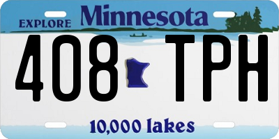 MN license plate 408TPH