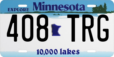 MN license plate 408TRG
