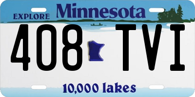MN license plate 408TVI