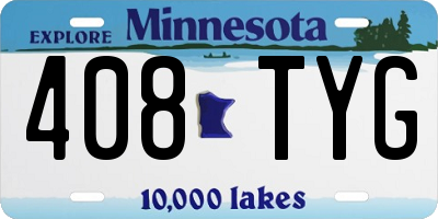 MN license plate 408TYG
