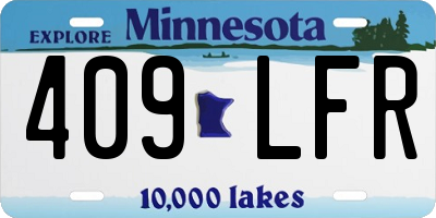 MN license plate 409LFR