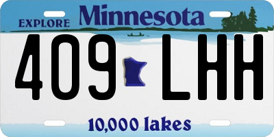 MN license plate 409LHH