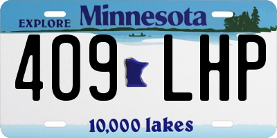 MN license plate 409LHP