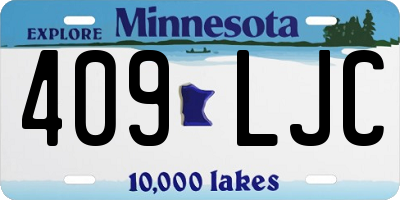 MN license plate 409LJC