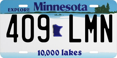 MN license plate 409LMN