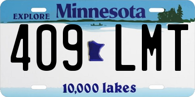 MN license plate 409LMT