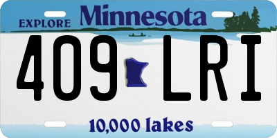 MN license plate 409LRI
