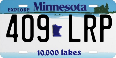 MN license plate 409LRP