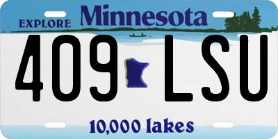 MN license plate 409LSU