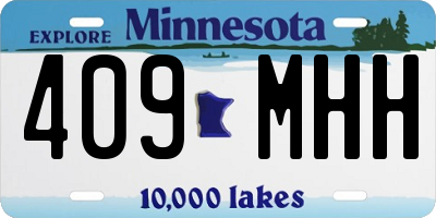 MN license plate 409MHH