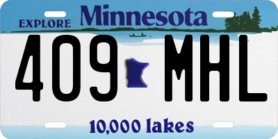 MN license plate 409MHL