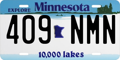 MN license plate 409NMN