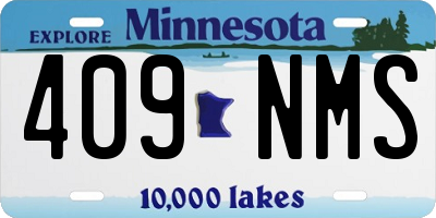 MN license plate 409NMS