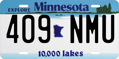 MN license plate 409NMU