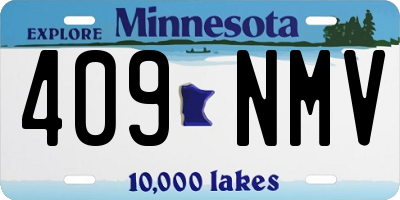 MN license plate 409NMV