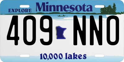 MN license plate 409NNO