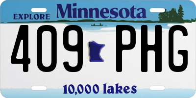 MN license plate 409PHG