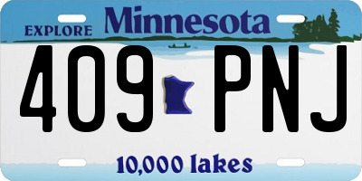 MN license plate 409PNJ