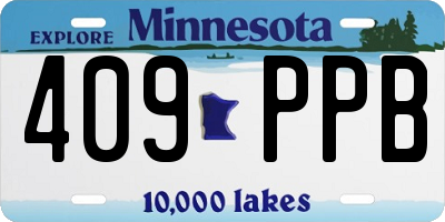 MN license plate 409PPB