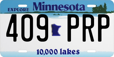 MN license plate 409PRP