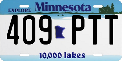 MN license plate 409PTT