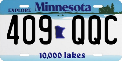 MN license plate 409QQC