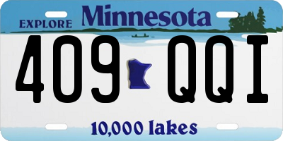 MN license plate 409QQI