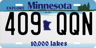 MN license plate 409QQN