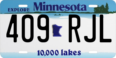 MN license plate 409RJL