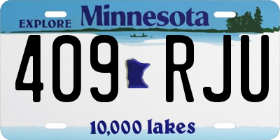 MN license plate 409RJU