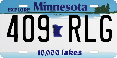 MN license plate 409RLG