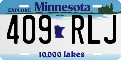MN license plate 409RLJ