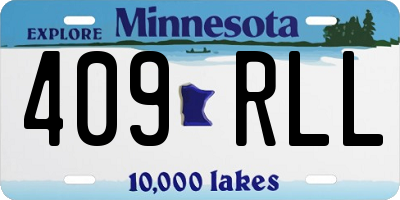 MN license plate 409RLL