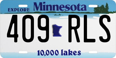 MN license plate 409RLS