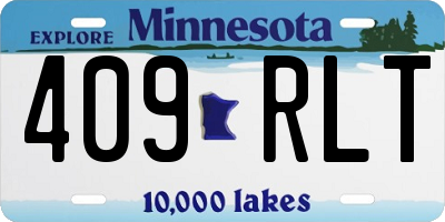 MN license plate 409RLT